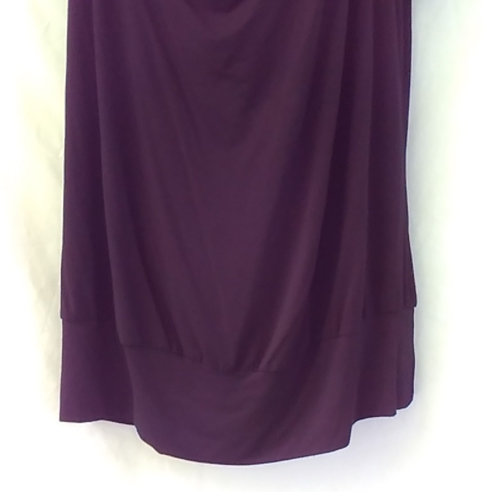 2/25 AE Black Drape Front Lace Back Short Sleeve Shirt - Picture 3 of 14